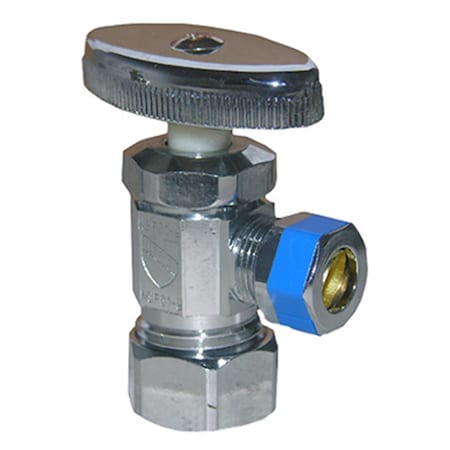 Larsen Supply Co 06-7255 0.62 x 0.38 in. Coarse Thread Style Angle Valve 123140